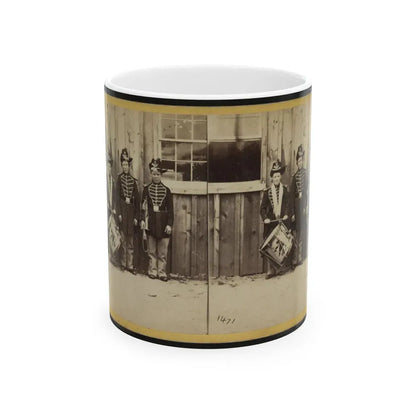Anthony's Stereoscopic Views. No. 1471, Three Drummer Boys (Now At Ft. Hamilton) Who Have Been In 9 Battles Of The Rebellion (U.S. Civil War) White Coffee Mug 11oz - Go Mug Yourself