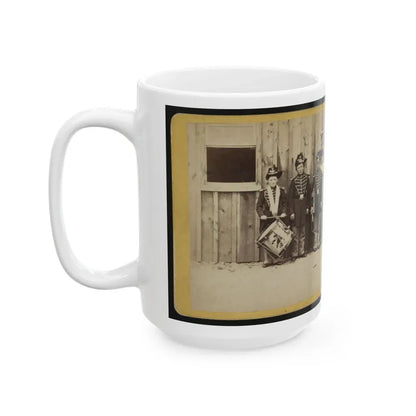 Anthony's Stereoscopic Views. No. 1471, Three Drummer Boys (Now At Ft. Hamilton) Who Have Been In 9 Battles Of The Rebellion (U.S. Civil War) White Coffee Mug - Go Mug Yourself