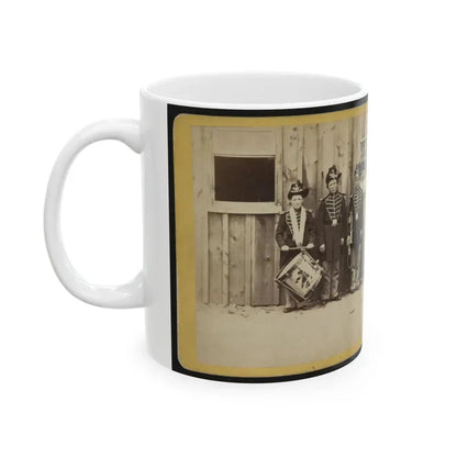 Anthony's Stereoscopic Views. No. 1471, Three Drummer Boys (Now At Ft. Hamilton) Who Have Been In 9 Battles Of The Rebellion (U.S. Civil War) White Coffee Mug - Go Mug Yourself