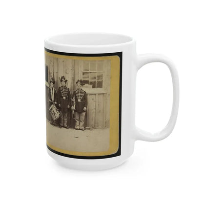 Anthony's Stereoscopic Views. No. 1471, Three Drummer Boys (Now At Ft. Hamilton) Who Have Been In 9 Battles Of The Rebellion (U.S. Civil War) White Coffee Mug - Go Mug Yourself
