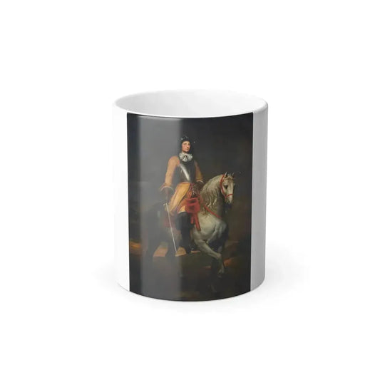 Anthony van Dyck (1599-1641) Equestrian portrait of a general of the Holy Roman Empire - Oil on Canvas - Color Changing Mug 11oz 11oz - Go Mug Yourself