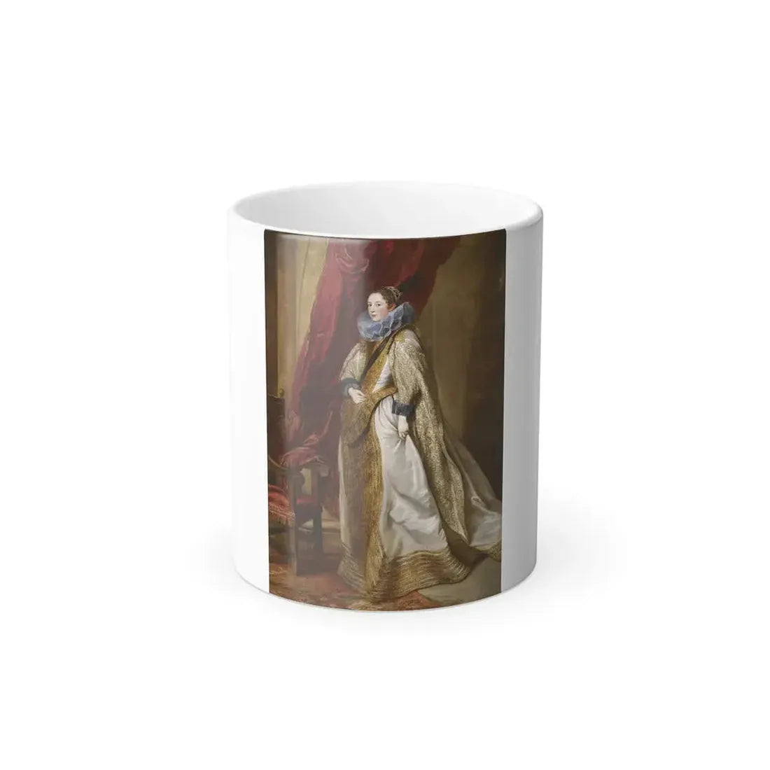 Anthony van Dyck (1599-1641) Genoese Noblewoman - Oil on Canvas c1625-1627 - Color Changing Mug 11oz Default Title 11oz - Go Mug Yourself
