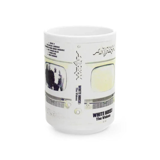 ANTHRAX WHITE NOISE THE VIDEOS (VHS COVER) - White Coffee Mug 15oz - Go Mug Yourself