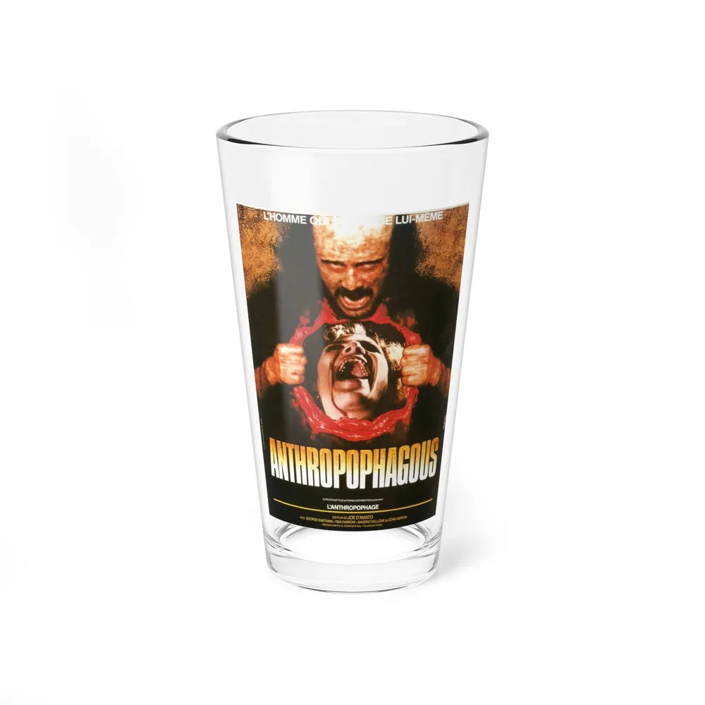 ANTHROPOPHAGOUS 1980 Movie Poster - Pint Glass 16oz-16oz-Go Mug Yourself