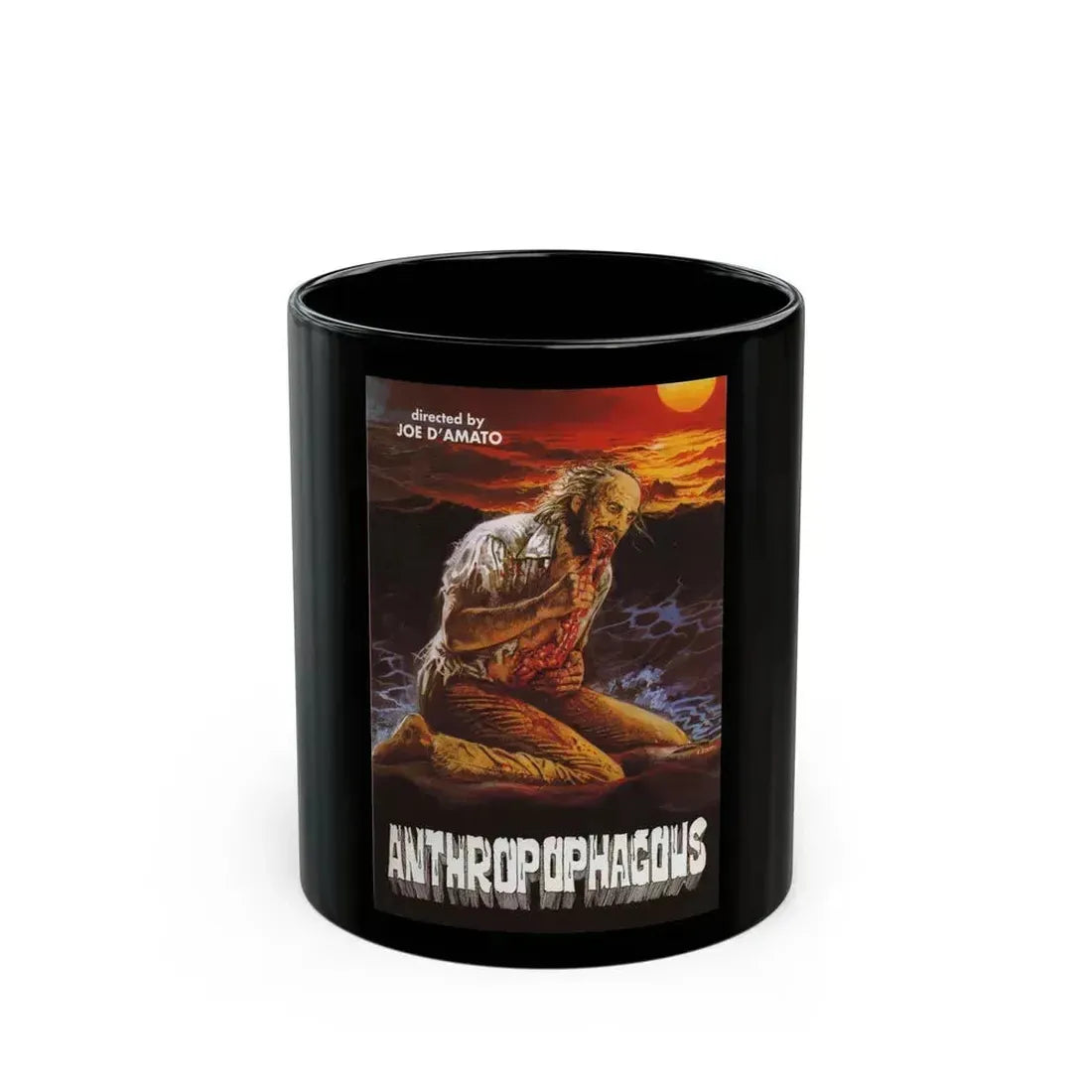 ANTHROPOPHAGOUS (2) 1980 Movie Poster - Black Coffee Mug 11oz - Go Mug Yourself