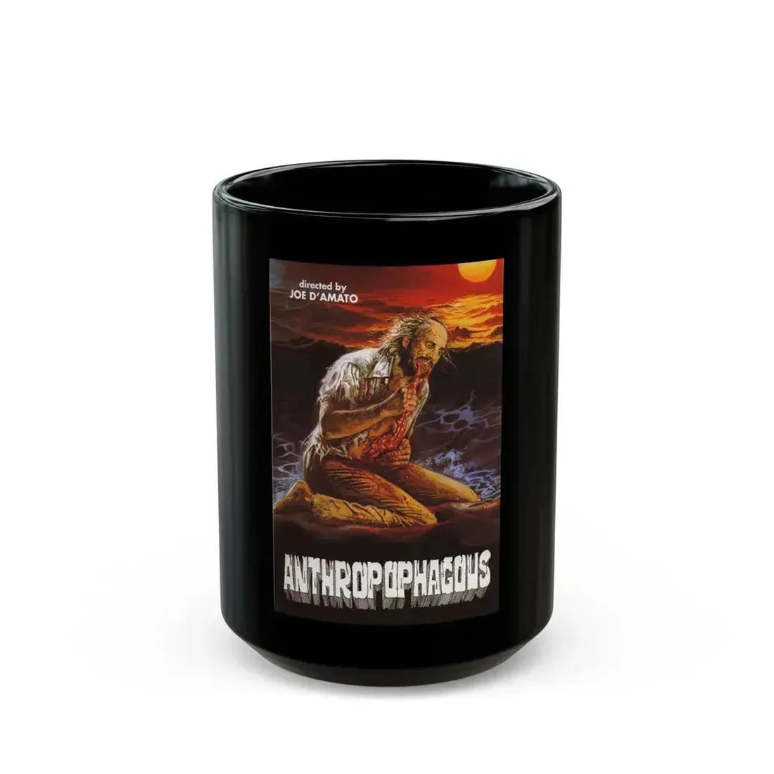 ANTHROPOPHAGOUS (2) 1980 Movie Poster - Black Coffee Mug 15oz - Go Mug Yourself