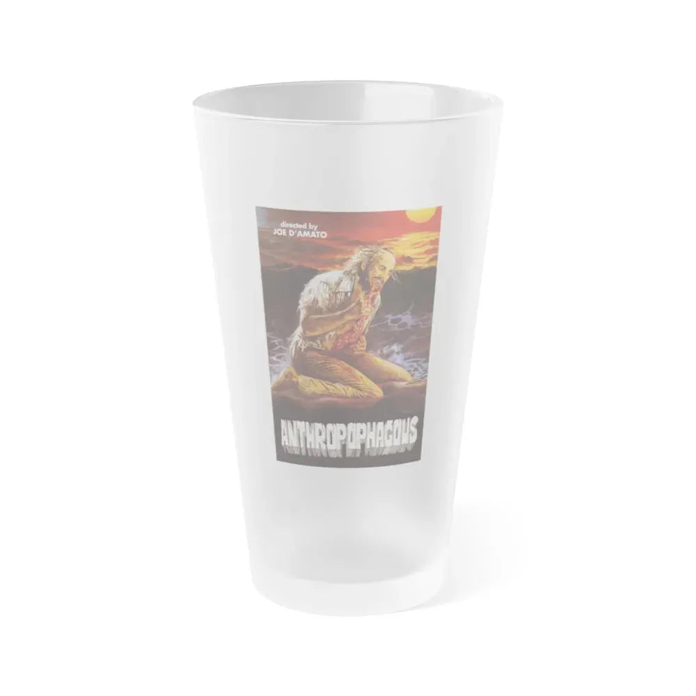 ANTHROPOPHAGOUS (2) 1980 Movie Poster - Frosted Pint Glass 16oz Default Title - Go Mug Yourself