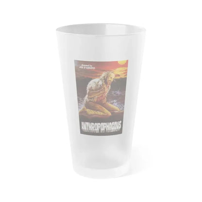 ANTHROPOPHAGOUS (2) 1980 Movie Poster - Frosted Pint Glass 16oz Default Title - Go Mug Yourself