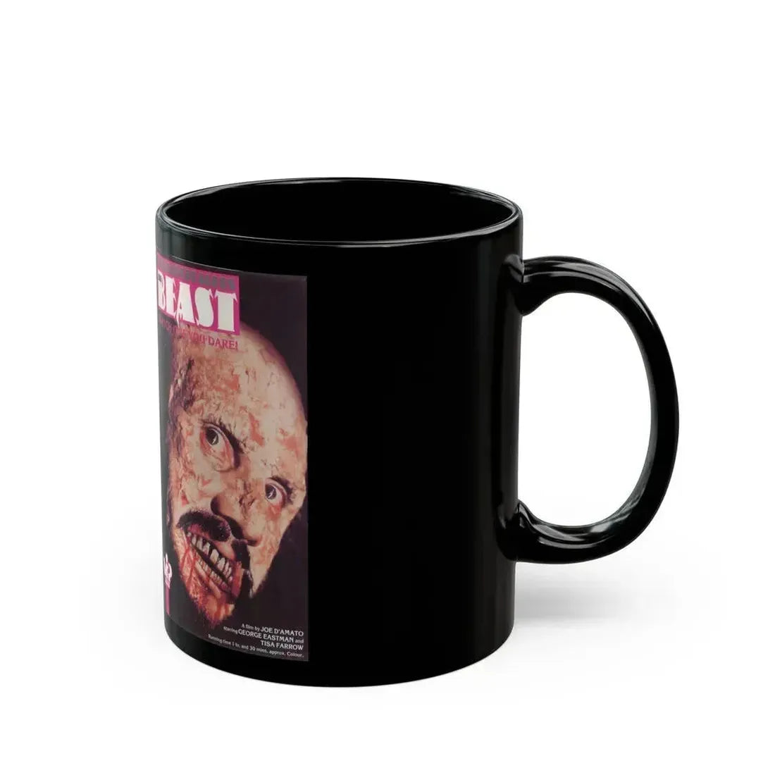 ANTHROPOPHAGOUS THE BEAST VIP (VHS COVER) - Black Coffee Mug - Go Mug Yourself