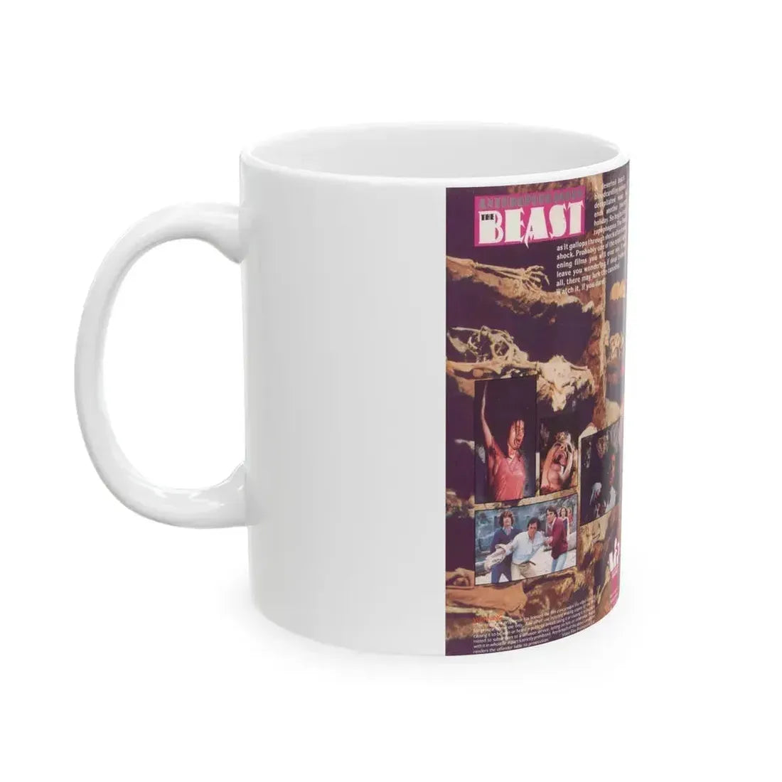 ANTHROPOPHAGOUS THE BEAST VIP (VHS COVER) - White Coffee Mug - Go Mug Yourself
