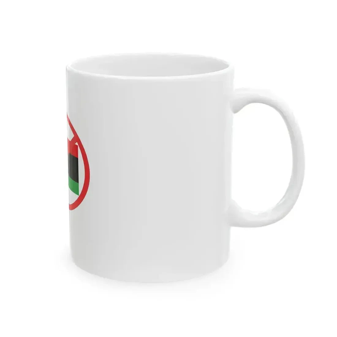 Anti NTC flag (Libya) White Coffee Mug - Go Mug Yourself