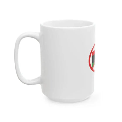 Anti NTC flag (Libya) White Coffee Mug - Go Mug Yourself