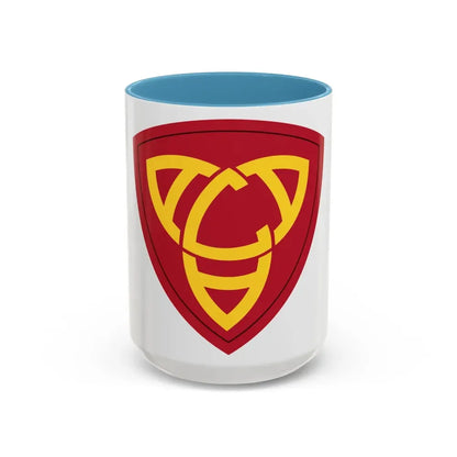 Antiaircraft Artillery Eastern Defense Command (U.S. Army) Accent Coffee Mug 15oz Light Blue - Go Mug Yourself