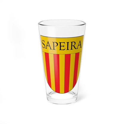 Antic escut municipal de Sapeira (Spain) (Coat of Arms) Pint Glass 16oz - Go Mug Yourself