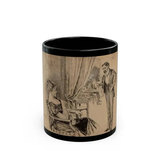 Anticipations Realized, Puck interior illustration, 1898 - Black Coffee Mug 11oz - Go Mug Yourself