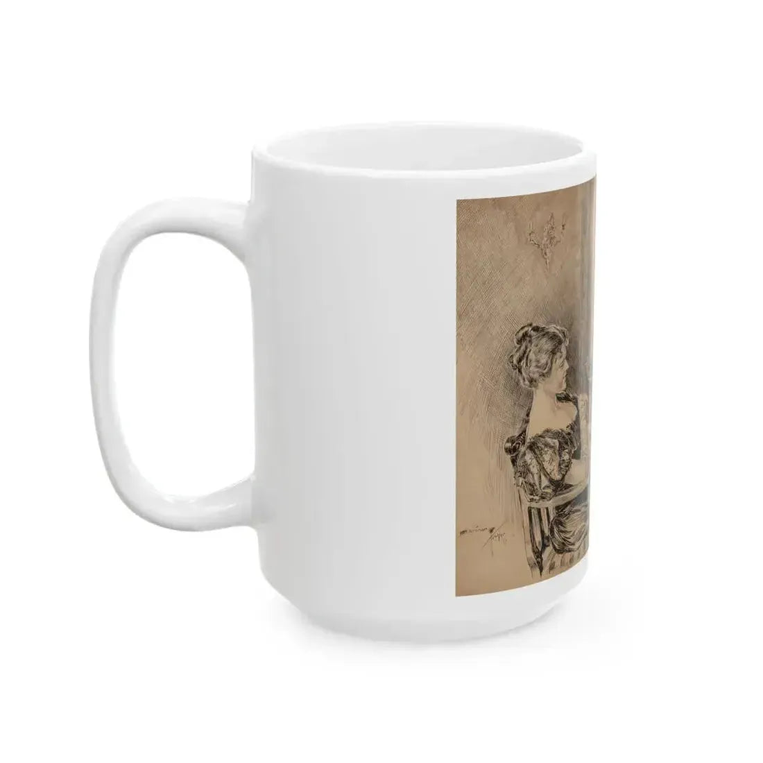 Anticipations Realized, Puck interior illustration, 1898 - White Coffee Mug - Go Mug Yourself