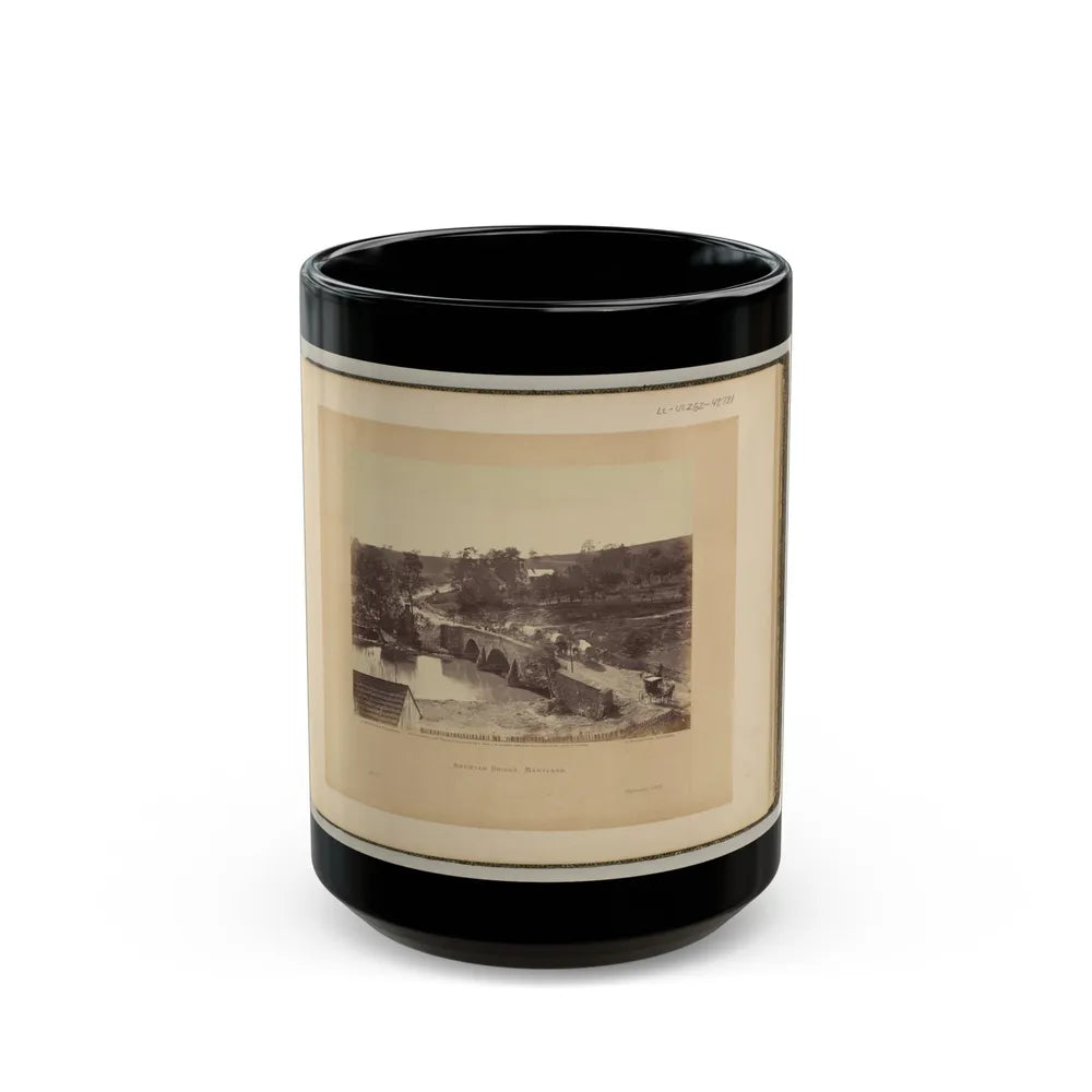 Antietam Bridge, Maryland (U.S. Civil War) Black Coffee Mug-15oz-Go Mug Yourself