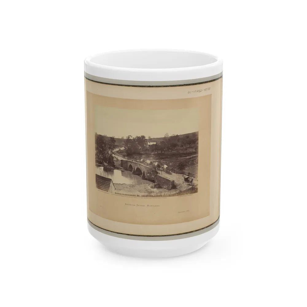 Antietam Bridge, Maryland (U.S. Civil War) White Coffee Mug-15oz-Go Mug Yourself