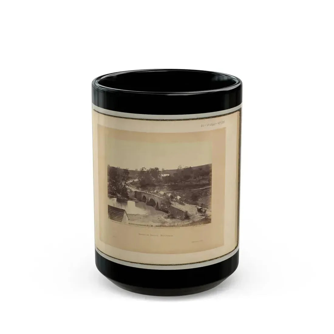 Antietam Bridge, Maryland (U.S. Civil War) Black Coffee Mug 15oz - Go Mug Yourself