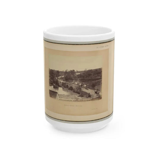 Antietam Bridge, Maryland (U.S. Civil War) White Coffee Mug 15oz - Go Mug Yourself