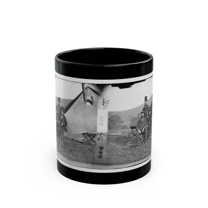 Antietam, Maryland. Allan Pinkerton And Visitors From Washington (U.S. Civil War) Black Coffee Mug 11oz - Go Mug Yourself