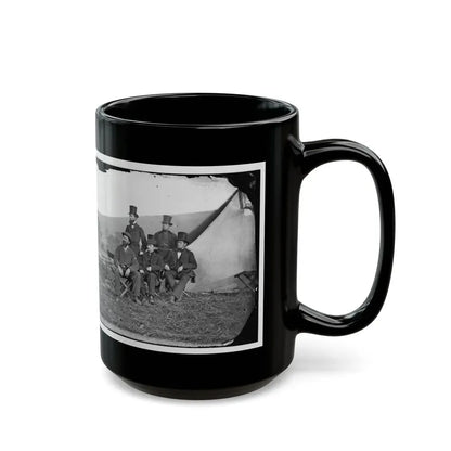 Antietam, Maryland. Allan Pinkerton And Visitors From Washington (U.S. Civil War) Black Coffee Mug - Go Mug Yourself