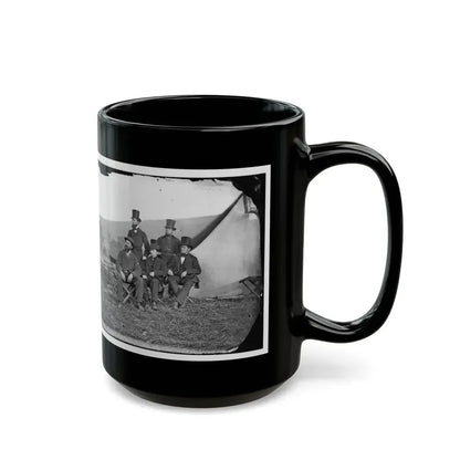 Antietam, Maryland. Allan Pinkerton And Visitors From Washington (U.S. Civil War) Black Coffee Mug - Go Mug Yourself