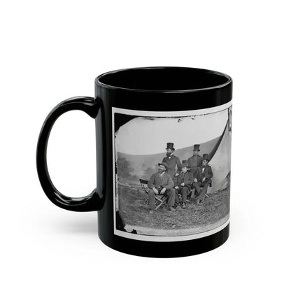 Antietam, Maryland. Allan Pinkerton And Visitors From Washington (U.S. Civil War) Black Coffee Mug - Go Mug Yourself