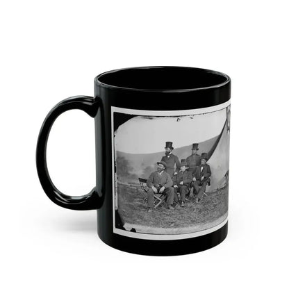 Antietam, Maryland. Allan Pinkerton And Visitors From Washington (U.S. Civil War) Black Coffee Mug - Go Mug Yourself