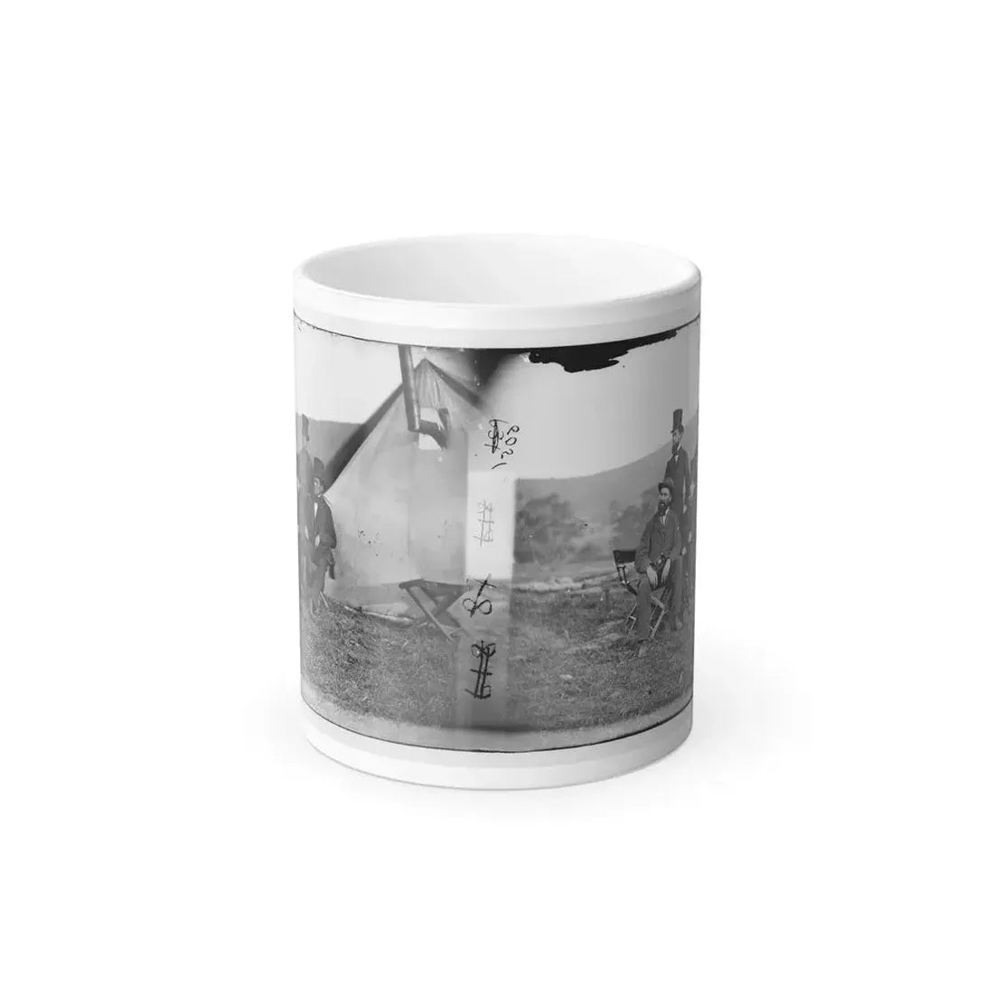 Antietam, Maryland. Allan Pinkerton and Visitors From Washington (U.S. Civil War) Color Changing Coffee Mug 11oz Default Title - Go Mug Yourself