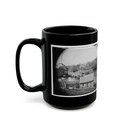 Antietam, Maryland. Antietam Bridge, Eastern View (U.S. Civil War) Black Coffee Mug - Go Mug Yourself