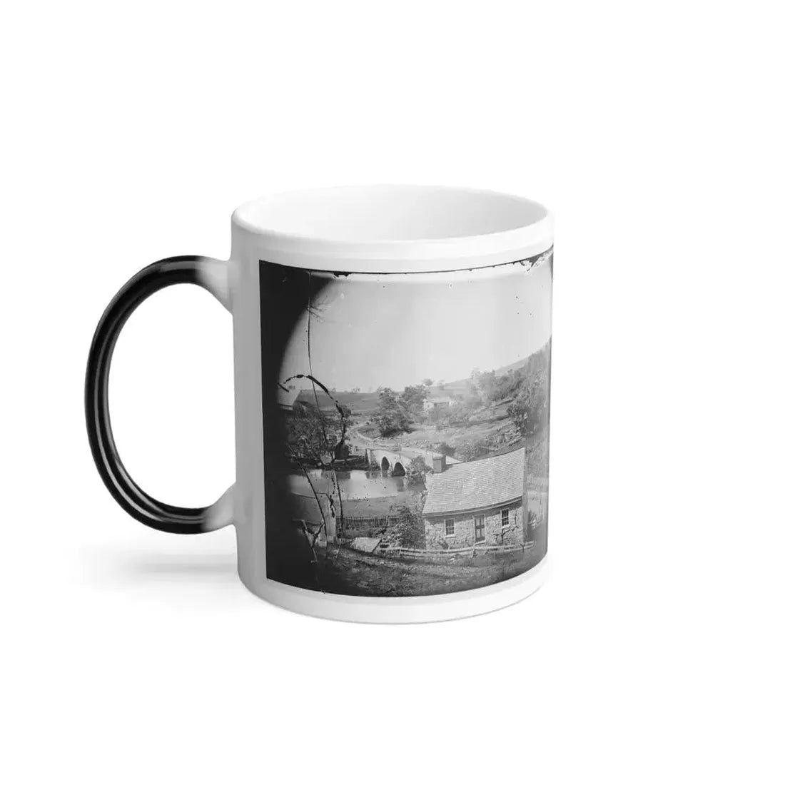 Antietam, Maryland. Antietam Bridge, Eastern View (U.S. Civil War) Color Changing Coffee Mug 11oz - Go Mug Yourself