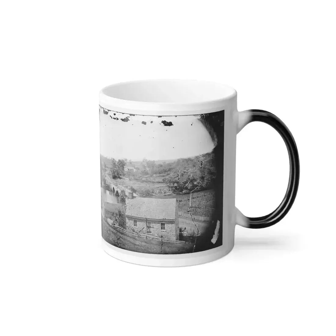 Antietam, Maryland. Antietam Bridge, Eastern View (U.S. Civil War) Color Changing Coffee Mug 11oz - Go Mug Yourself