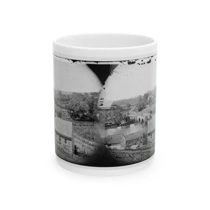 Antietam, Maryland. Antietam Bridge, Eastern View (U.S. Civil War) White Coffee Mug 11oz - Go Mug Yourself