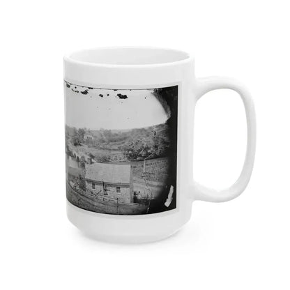 Antietam, Maryland. Antietam Bridge, Eastern View (U.S. Civil War) White Coffee Mug - Go Mug Yourself