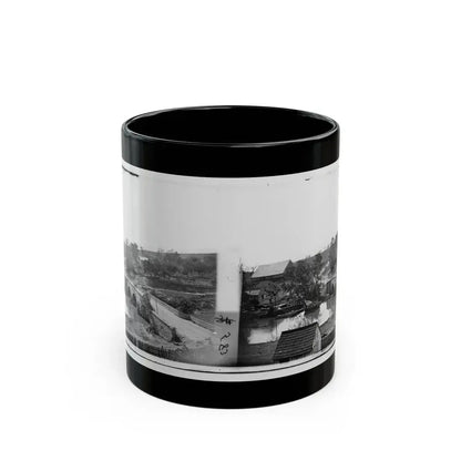 Antietam, Maryland. Antietam Bridge, Looking Across Stream (U.S. Civil War) Black Coffee Mug 11oz - Go Mug Yourself