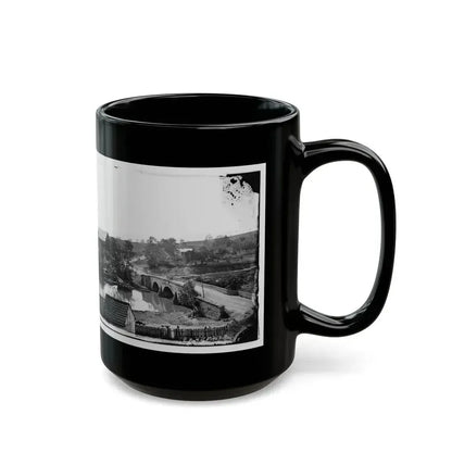 Antietam, Maryland. Antietam Bridge, Looking Across Stream (U.S. Civil War) Black Coffee Mug - Go Mug Yourself