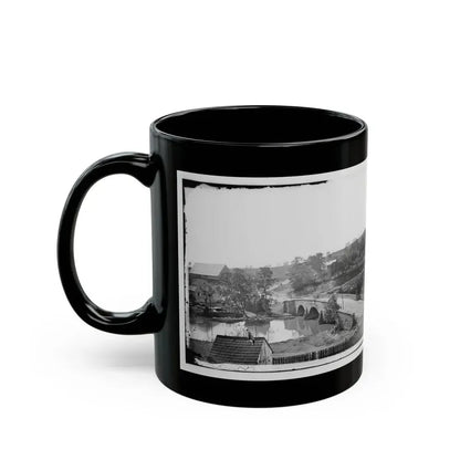 Antietam, Maryland. Antietam Bridge, Looking Across Stream (U.S. Civil War) Black Coffee Mug - Go Mug Yourself