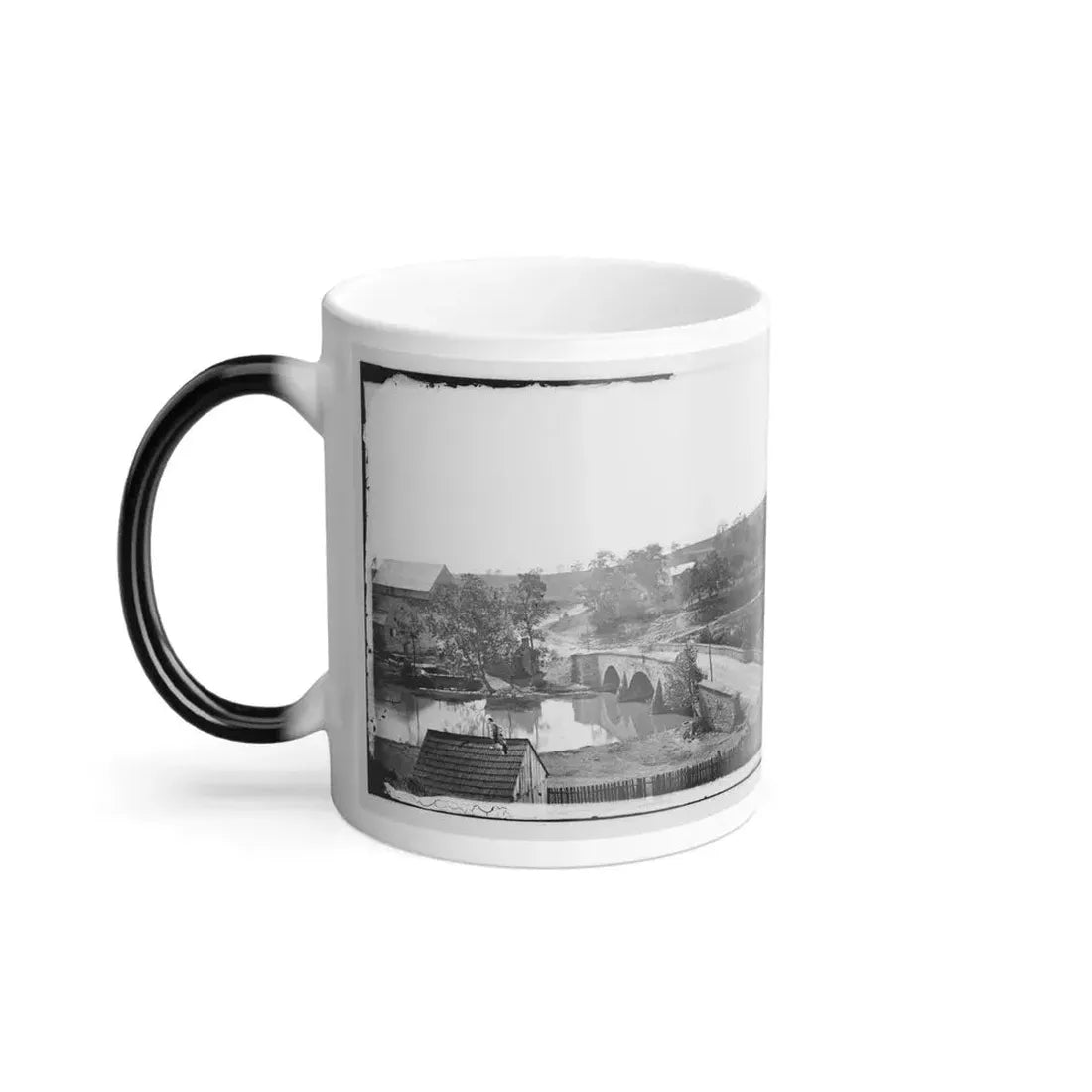 Antietam, Maryland. Antietam Bridge, Looking Across Stream (U.S. Civil War) Color Changing Coffee Mug 11oz - Go Mug Yourself