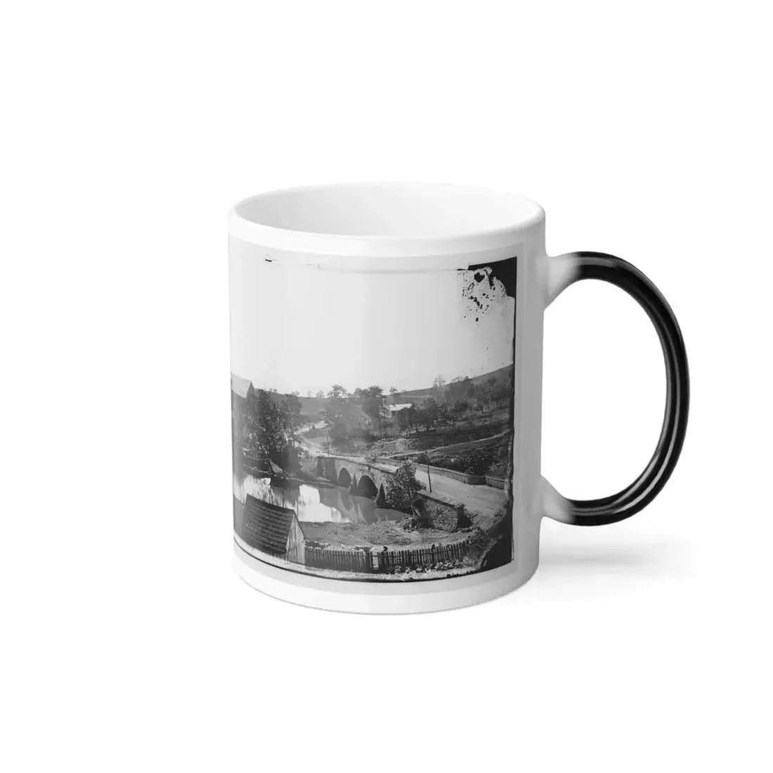 Antietam, Maryland. Antietam Bridge, Looking Across Stream (U.S. Civil War) Color Changing Coffee Mug 11oz - Go Mug Yourself