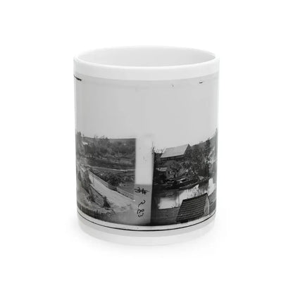 Antietam, Maryland. Antietam Bridge, Looking Across Stream (U.S. Civil War) White Coffee Mug 11oz - Go Mug Yourself