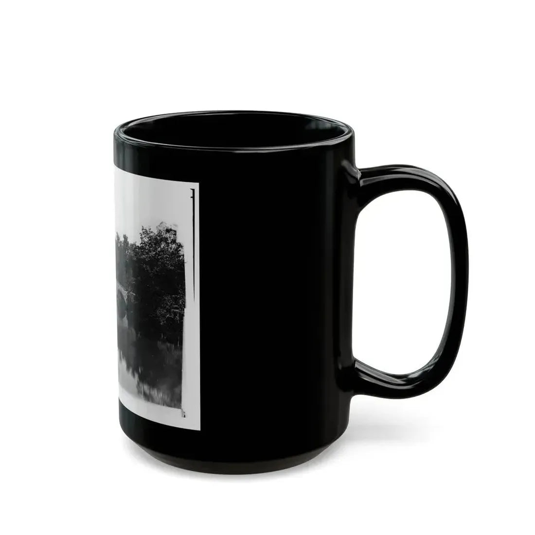 Antietam, Maryland. Antietam Bridge Looking Down Stream (U.S. Civil War) Black Coffee Mug - Go Mug Yourself