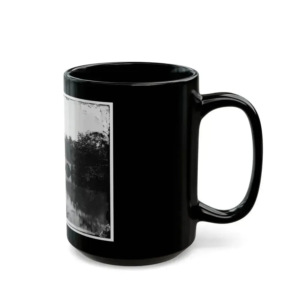 Antietam, Maryland. Antietam Bridge, Looking Down Stream (U.S. Civil War) Black Coffee Mug - Go Mug Yourself