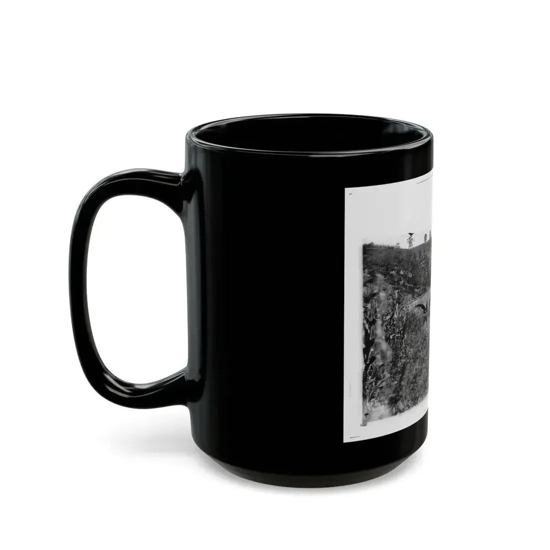 Antietam, Maryland. Antietam Bridge Looking Down Stream (U.S. Civil War) Black Coffee Mug - Go Mug Yourself