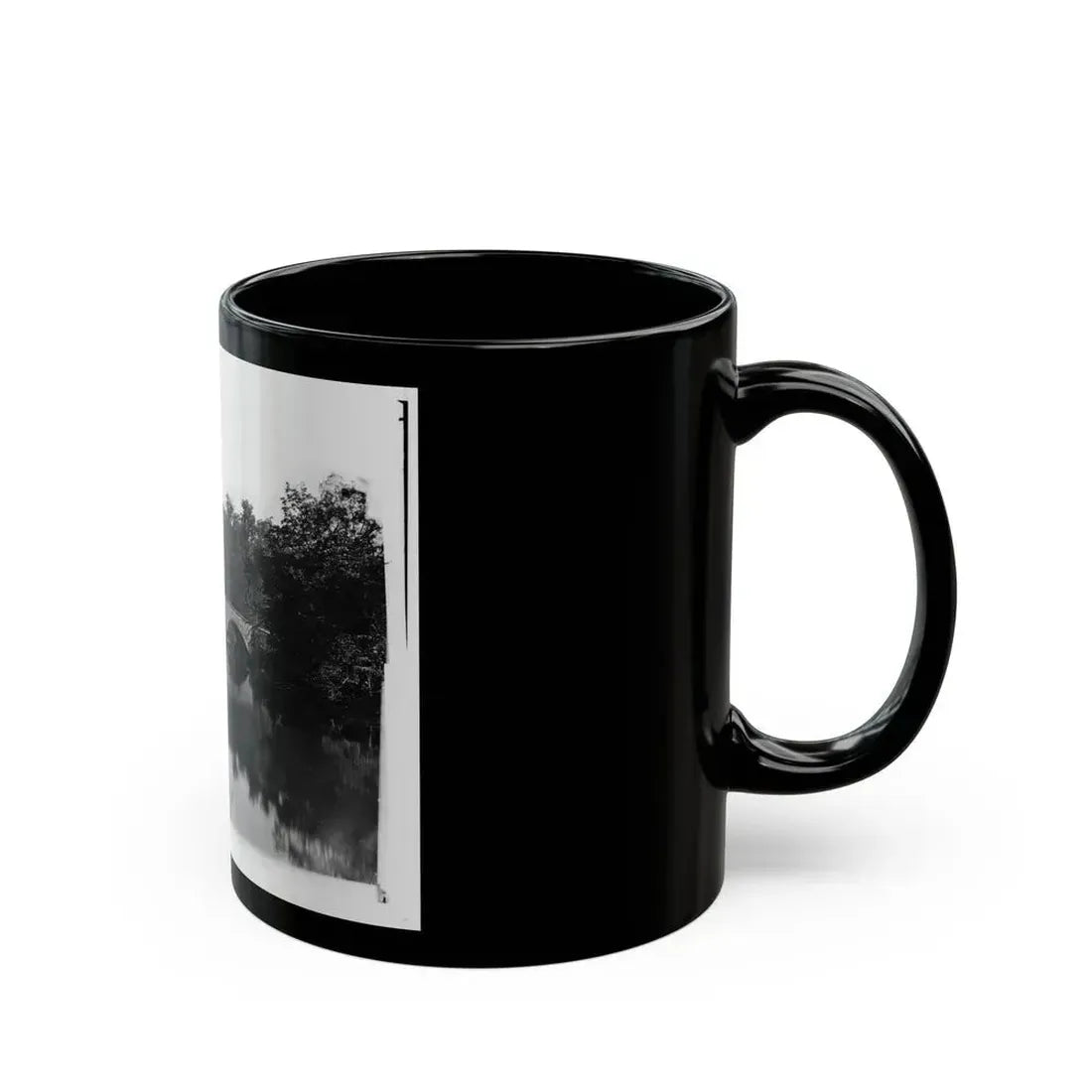 Antietam, Maryland. Antietam Bridge Looking Down Stream (U.S. Civil War) Black Coffee Mug - Go Mug Yourself