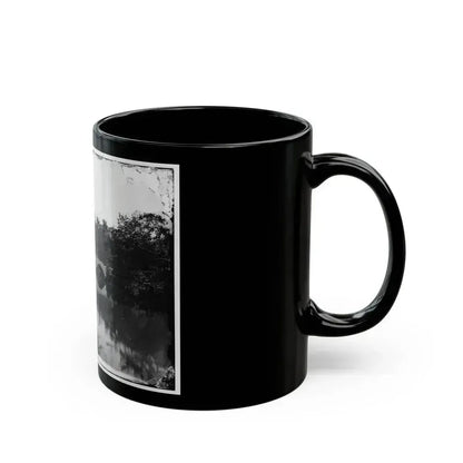 Antietam, Maryland. Antietam Bridge, Looking Down Stream (U.S. Civil War) Black Coffee Mug - Go Mug Yourself