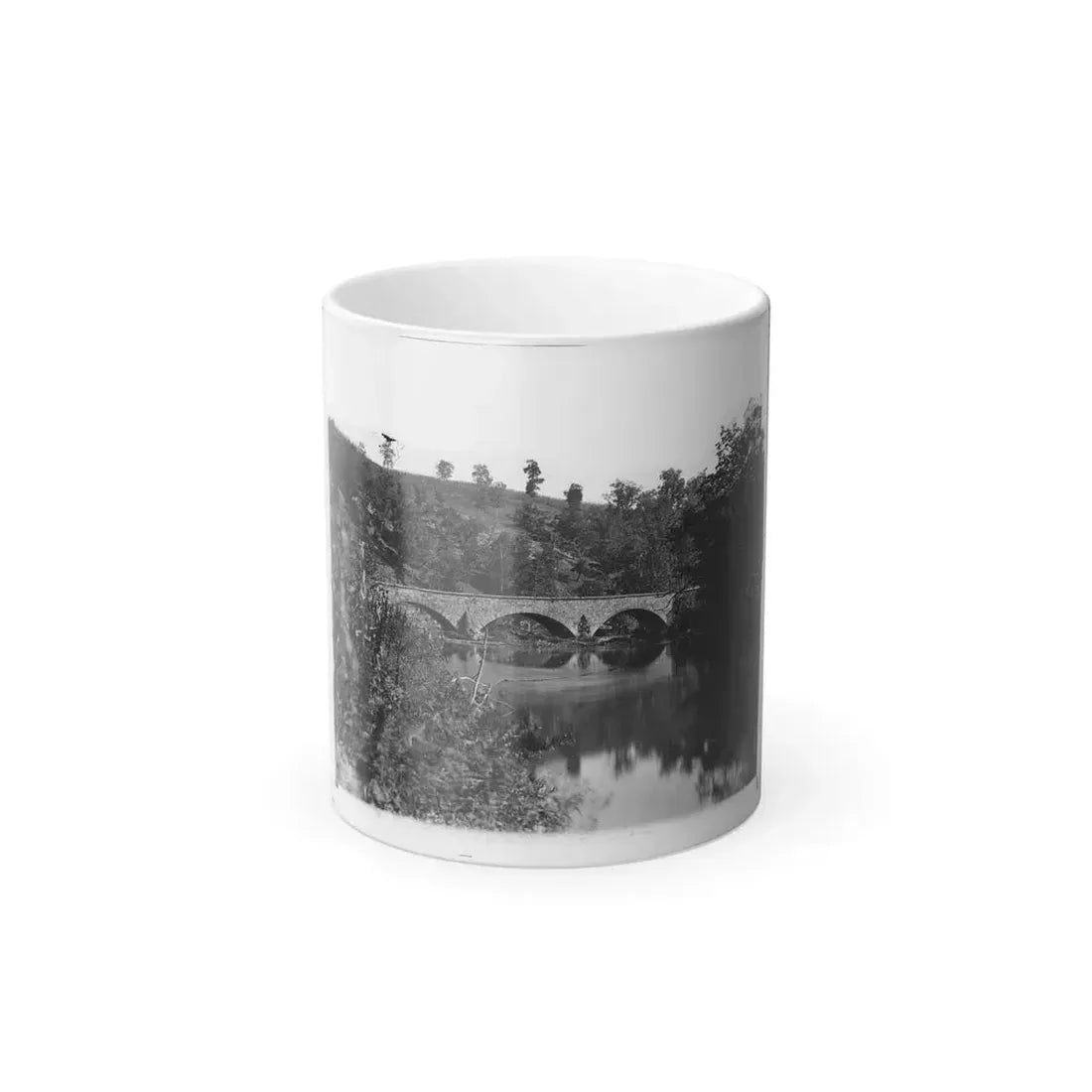 Antietam, Maryland. Antietam Bridge Looking Down Stream (U.S. Civil War) Color Changing Coffee Mug 11oz Default Title 11oz - Go Mug Yourself