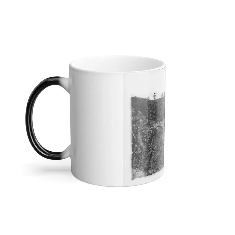 Antietam, Maryland. Antietam Bridge Looking Down Stream (U.S. Civil War) Color Changing Coffee Mug 11oz - Go Mug Yourself