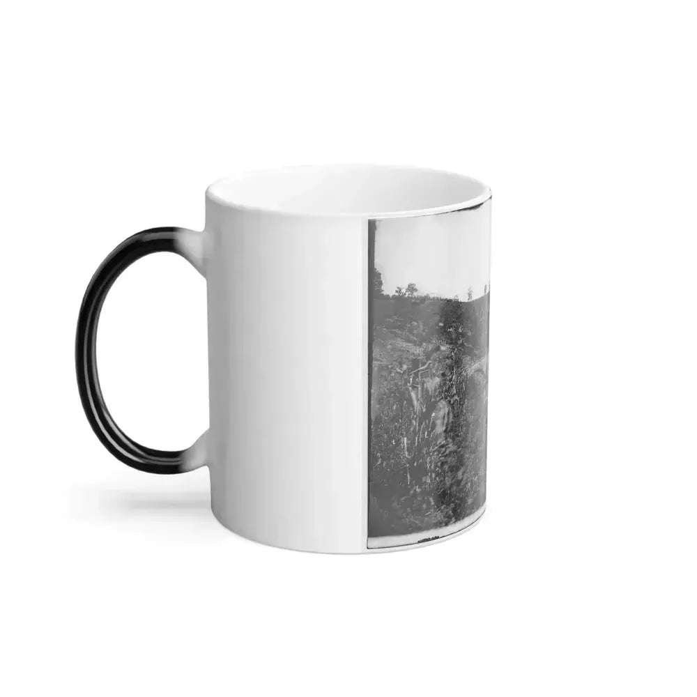 Antietam, Maryland. Antietam Bridge, Looking Down Stream (U.S. Civil War) Color Changing Coffee Mug 11oz - Go Mug Yourself