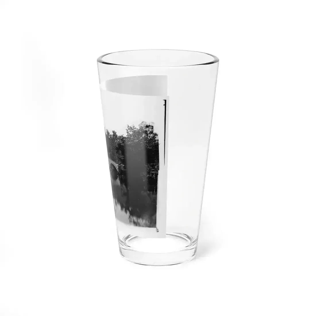 Antietam, Maryland. Antietam Bridge Looking Down Stream (U.S. Civil War) Pint Glass 16oz - Go Mug Yourself